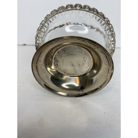 VINTAGE HANDMADE CRYSTAL BRAMA CONDIMENT DISH Made In England - Picture 10 of 12